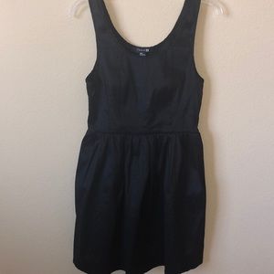 Flattering Forever 21 Shiny Black Tank Dress - Size Medium